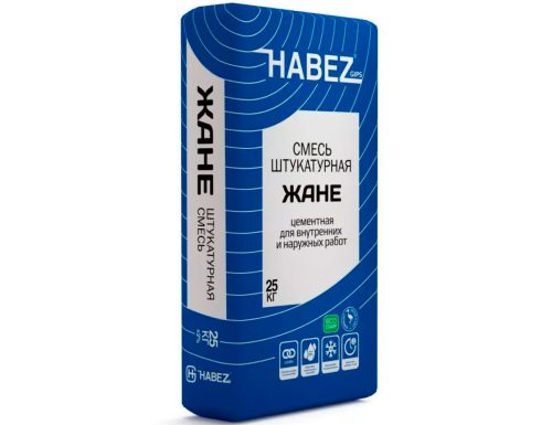 Штукатурка цементная Habez Жане для внутренних и наружных работ 25 кг
